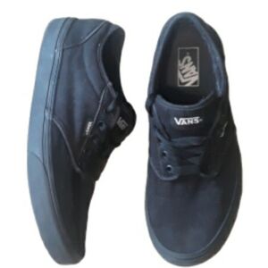 Vans Black Canvas Trainers / Vans Low Top Skate Shoes Size 10 Insole 10.5" CM 28